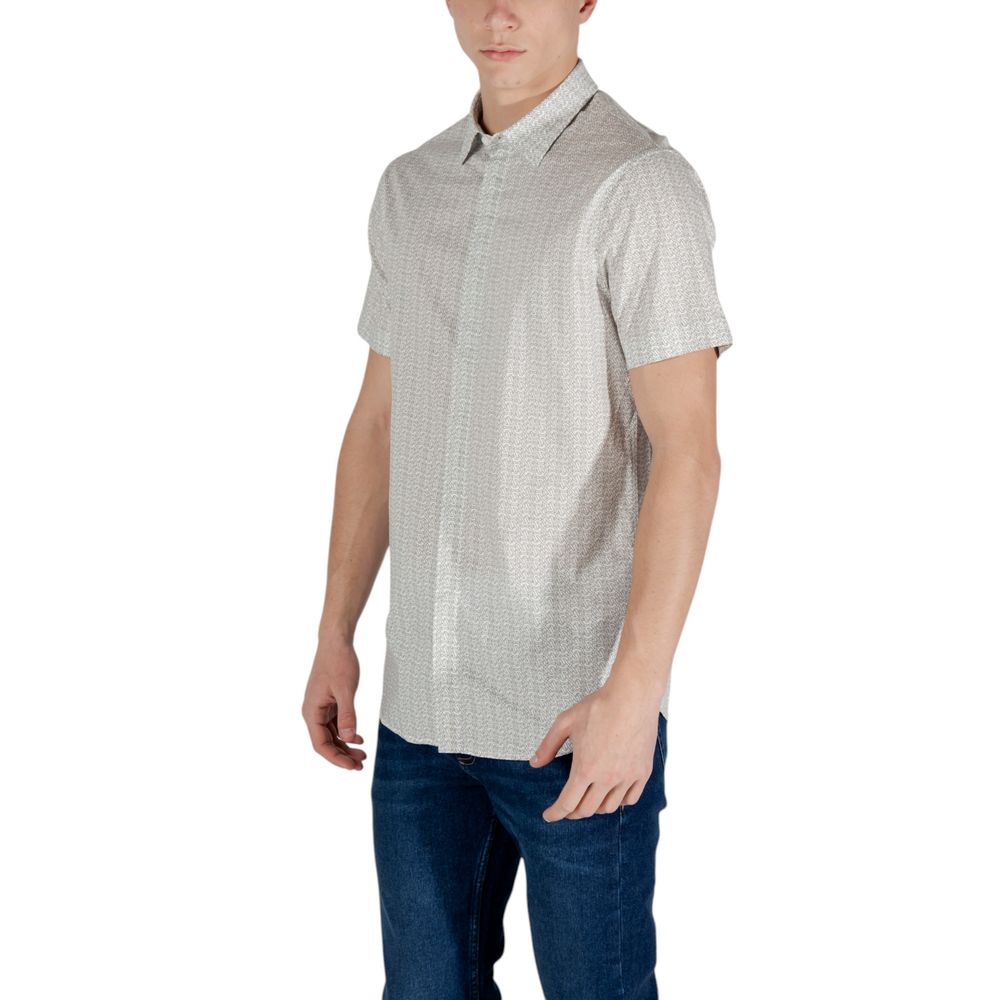 Short à manches courtes en coton crème Armani Exchange