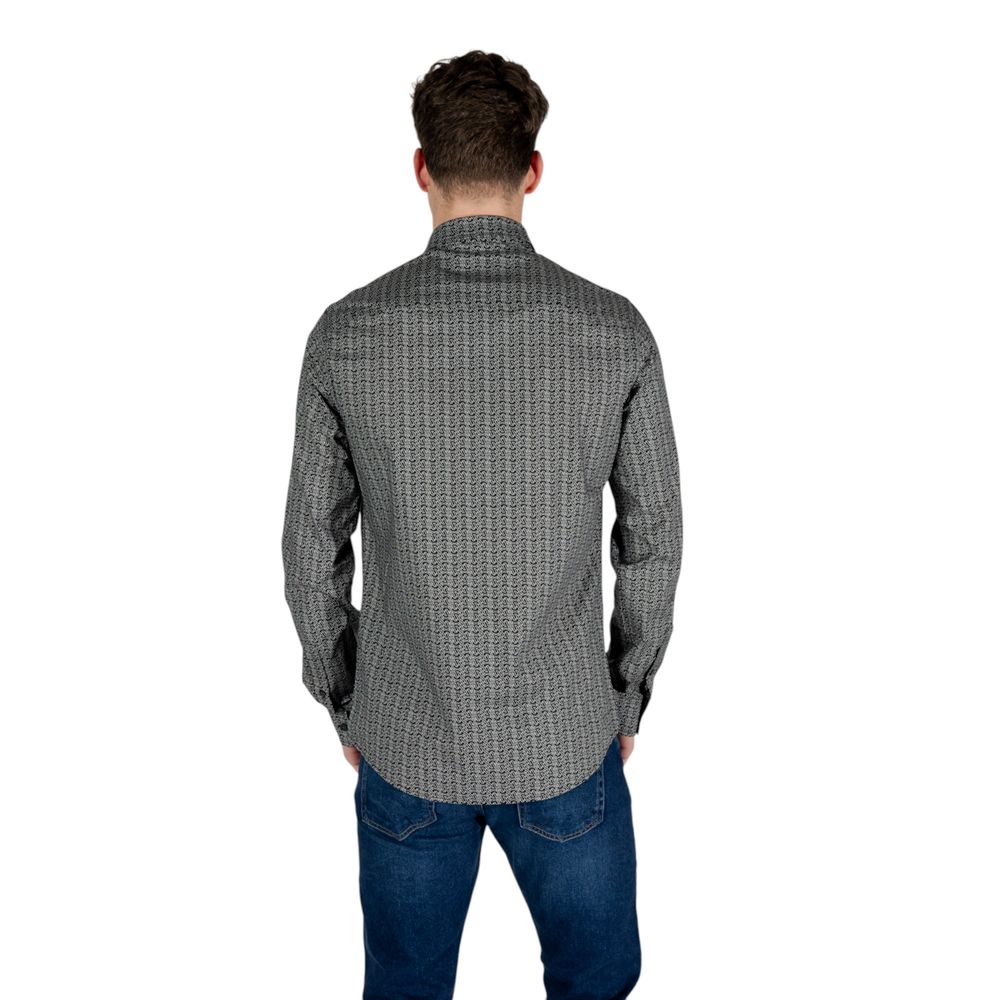 Chemise en coton noir Armani Exchange
