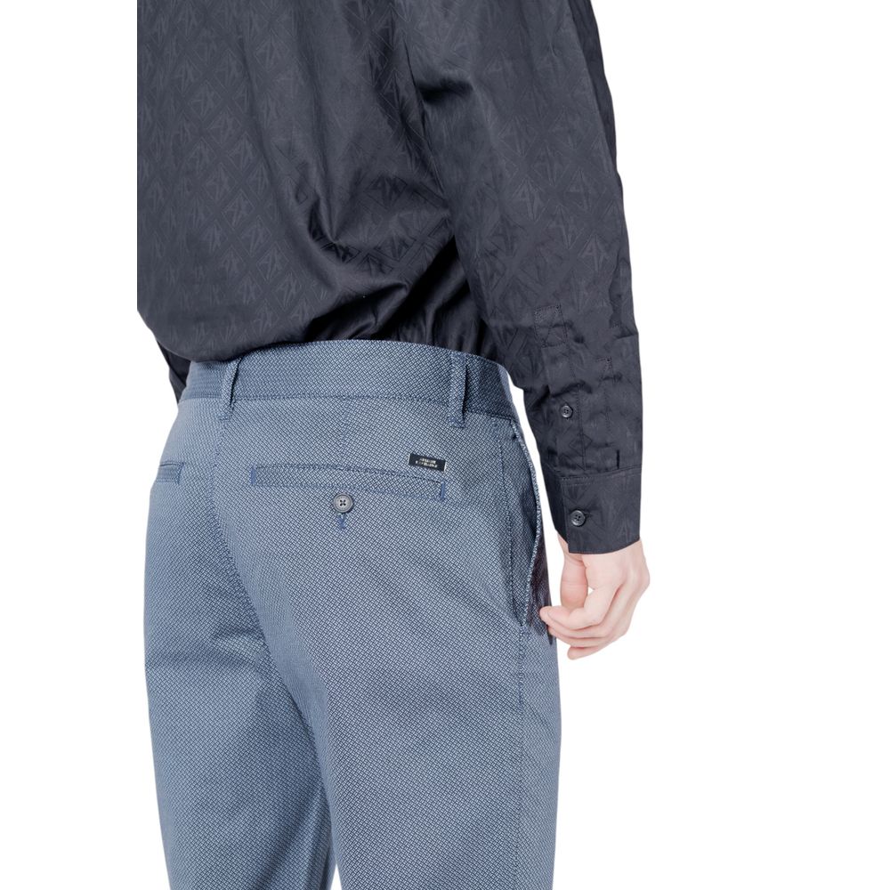 Pantalon skinny en coton bleu Armani Exchange