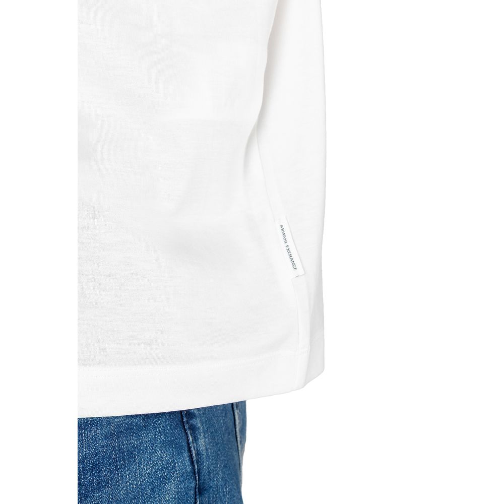 Polo en coton blanc Armani Exchange