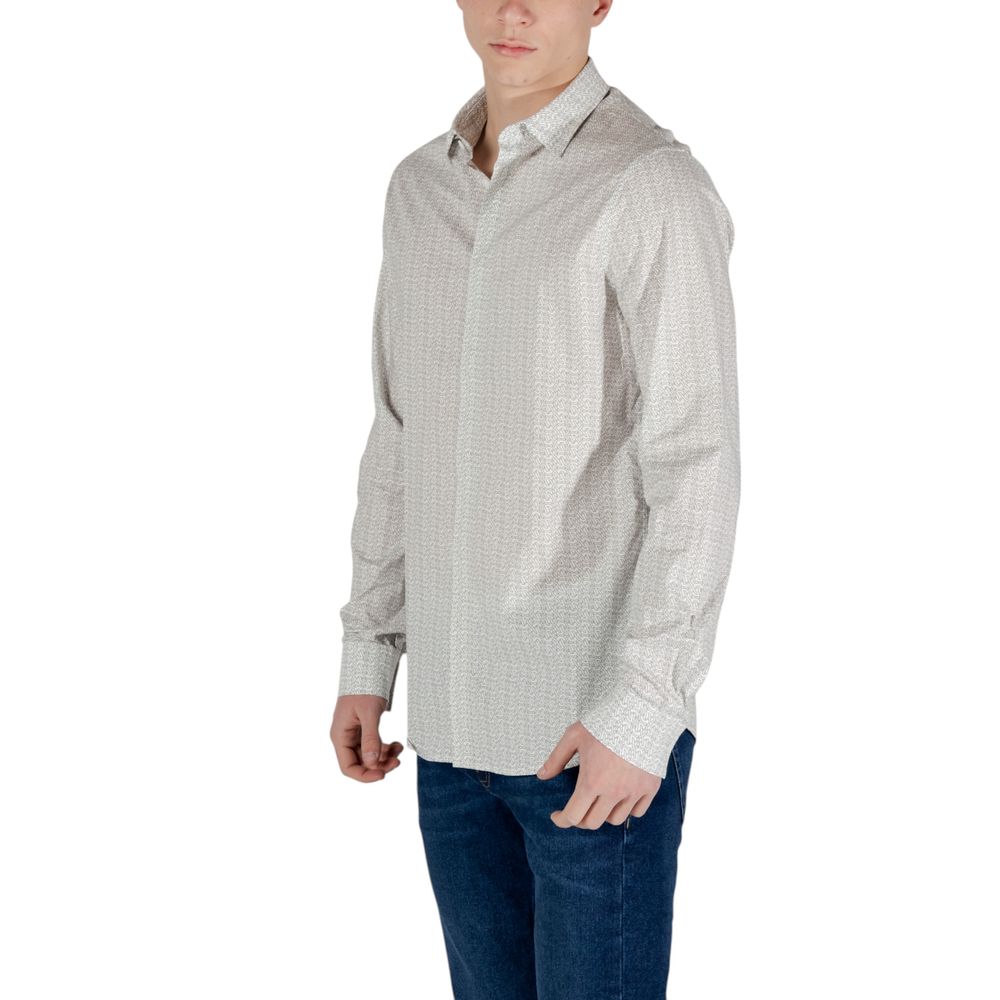 Chemise en coton crème Armani Exchange