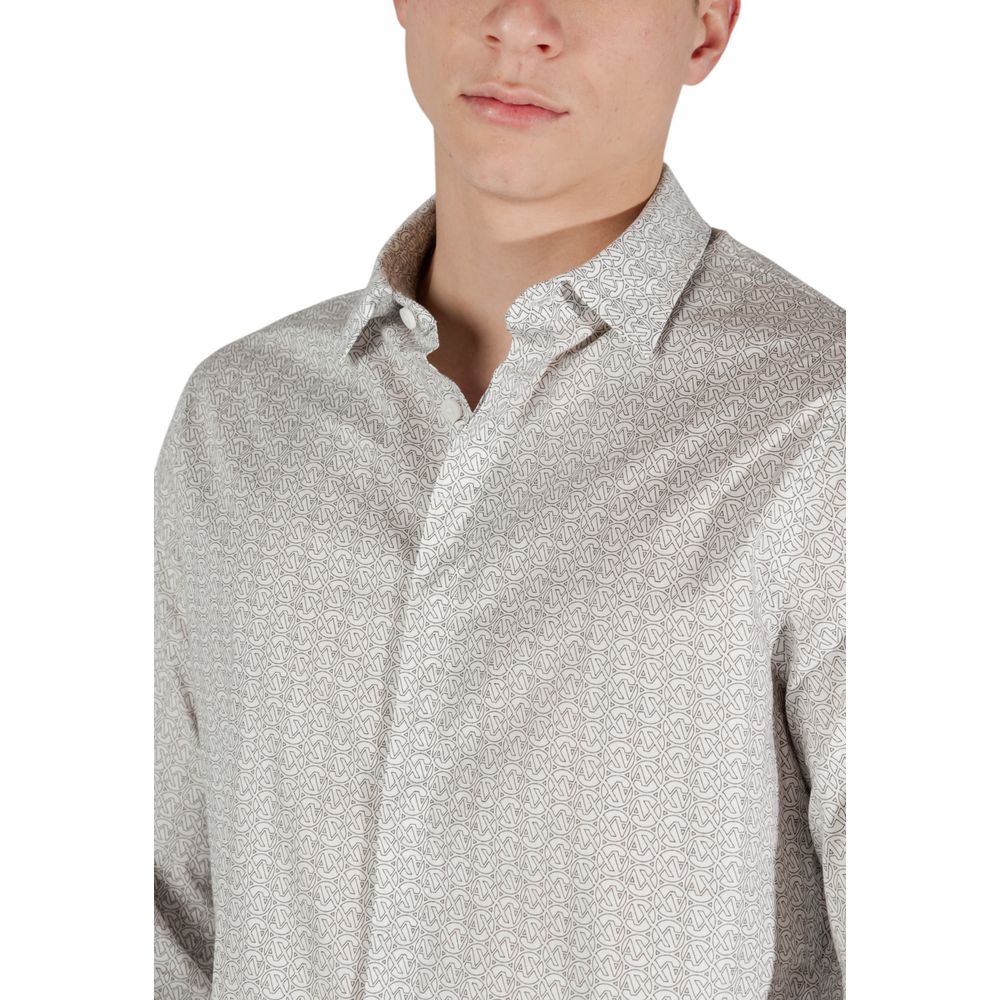 Chemise en coton crème Armani Exchange