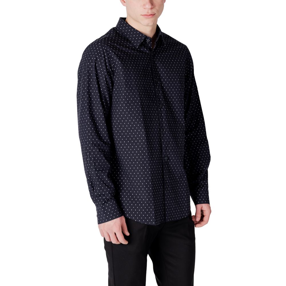 Chemise en coton bleu Armani Exchange