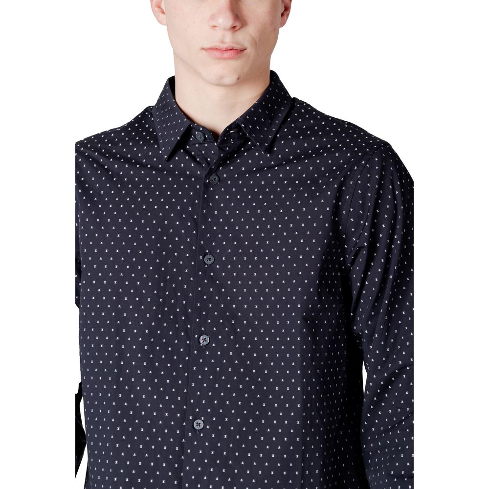 Chemise en coton bleu Armani Exchange