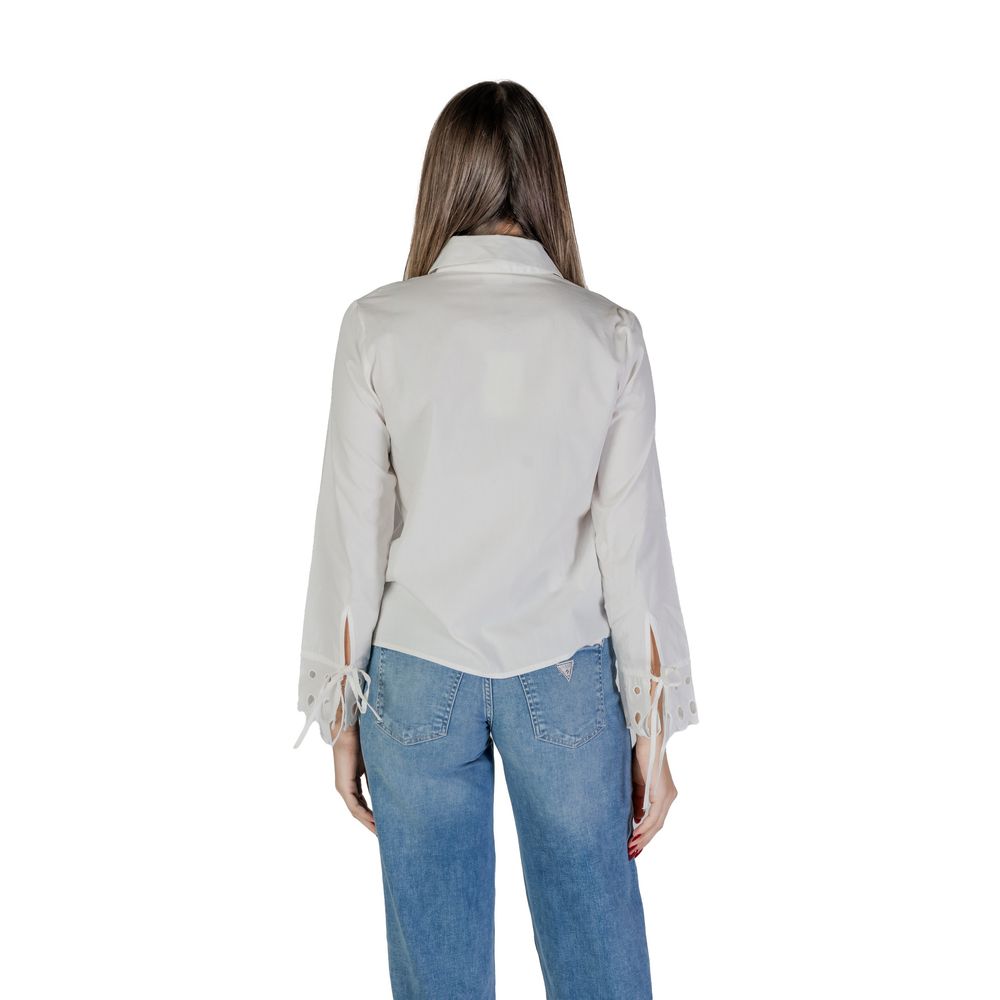 Jacqueline De Yong JDYMIMI Blouse en Coton Blanc pour Femmes