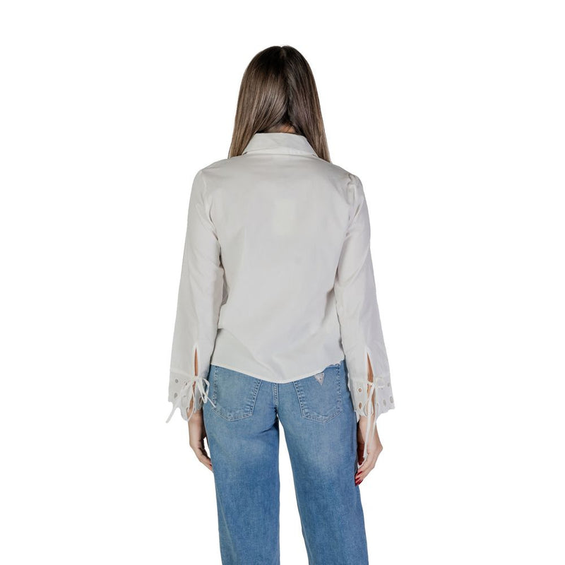 Jacqueline De Yong JDYMIMI Blouse en Coton Blanc pour Femmes