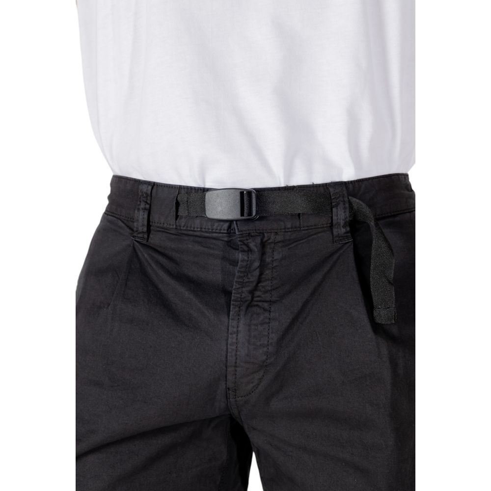 Short Bermuda en coton noir Hugo Boss