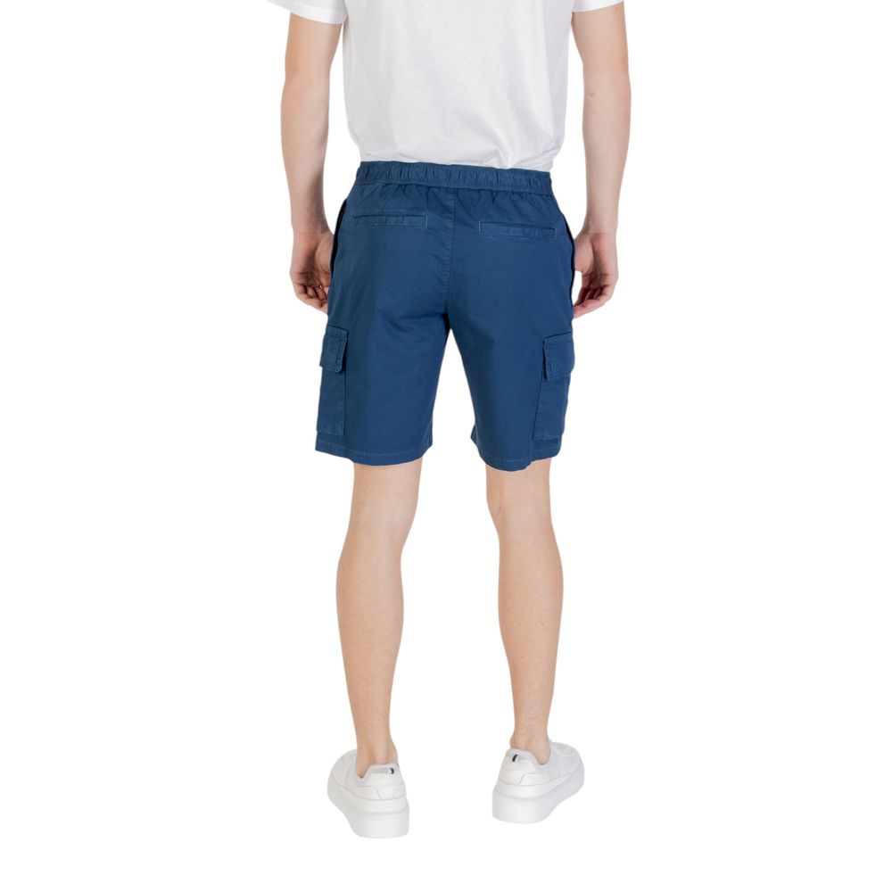 Short Bermuda en coton bleu Hugo Boss