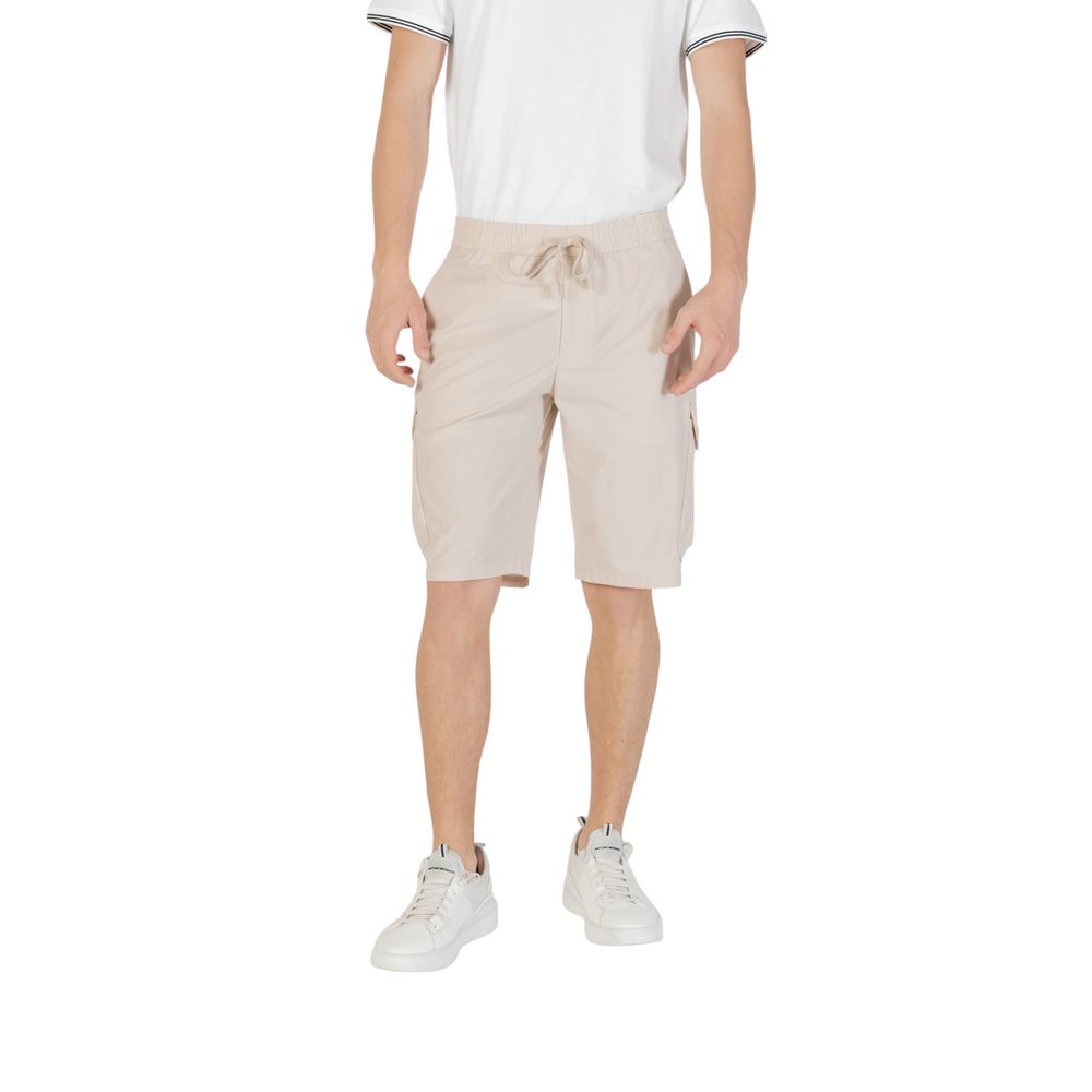 Short Bermuda en polyester beige Hugo Boss