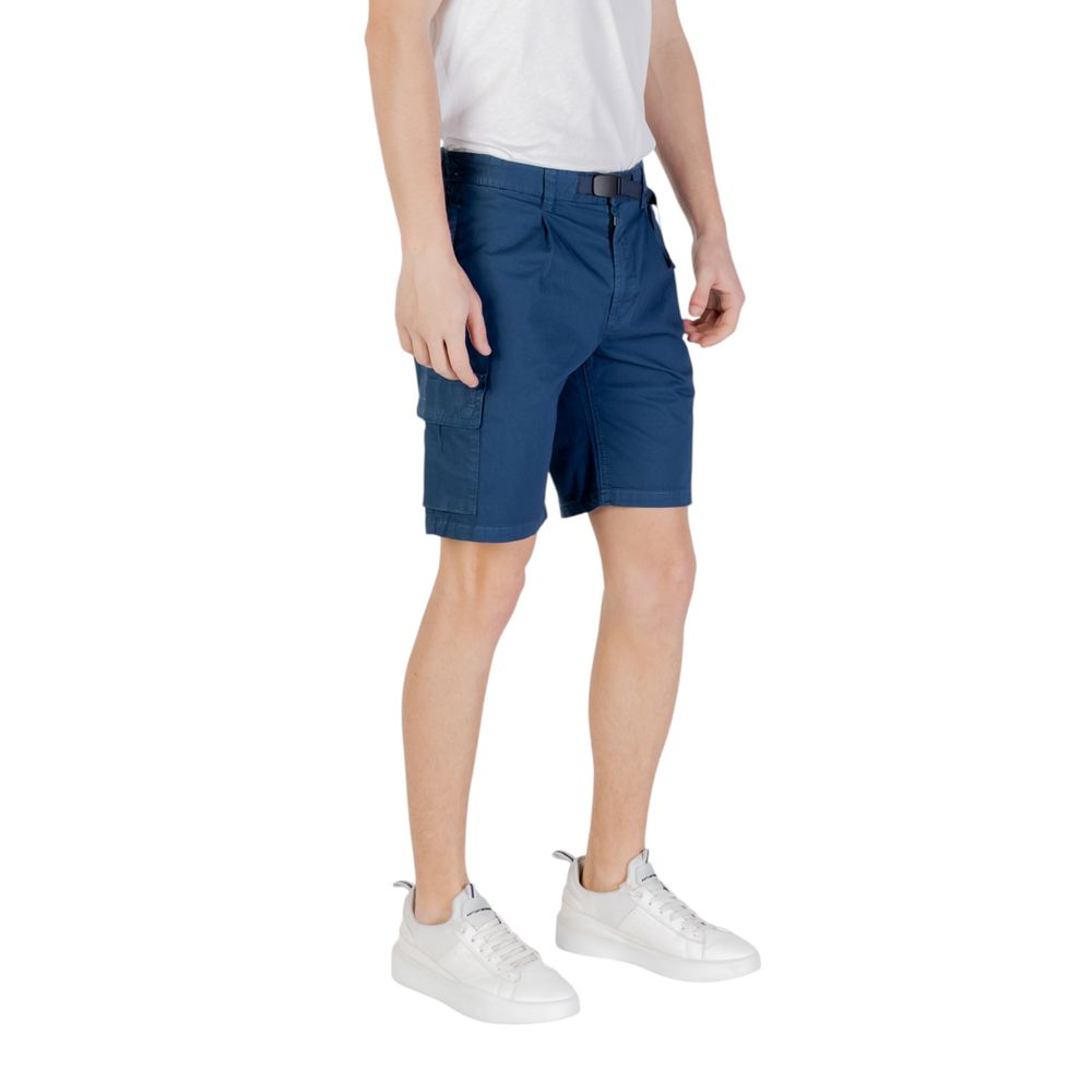 Short Bermuda en coton bleu Hugo Boss