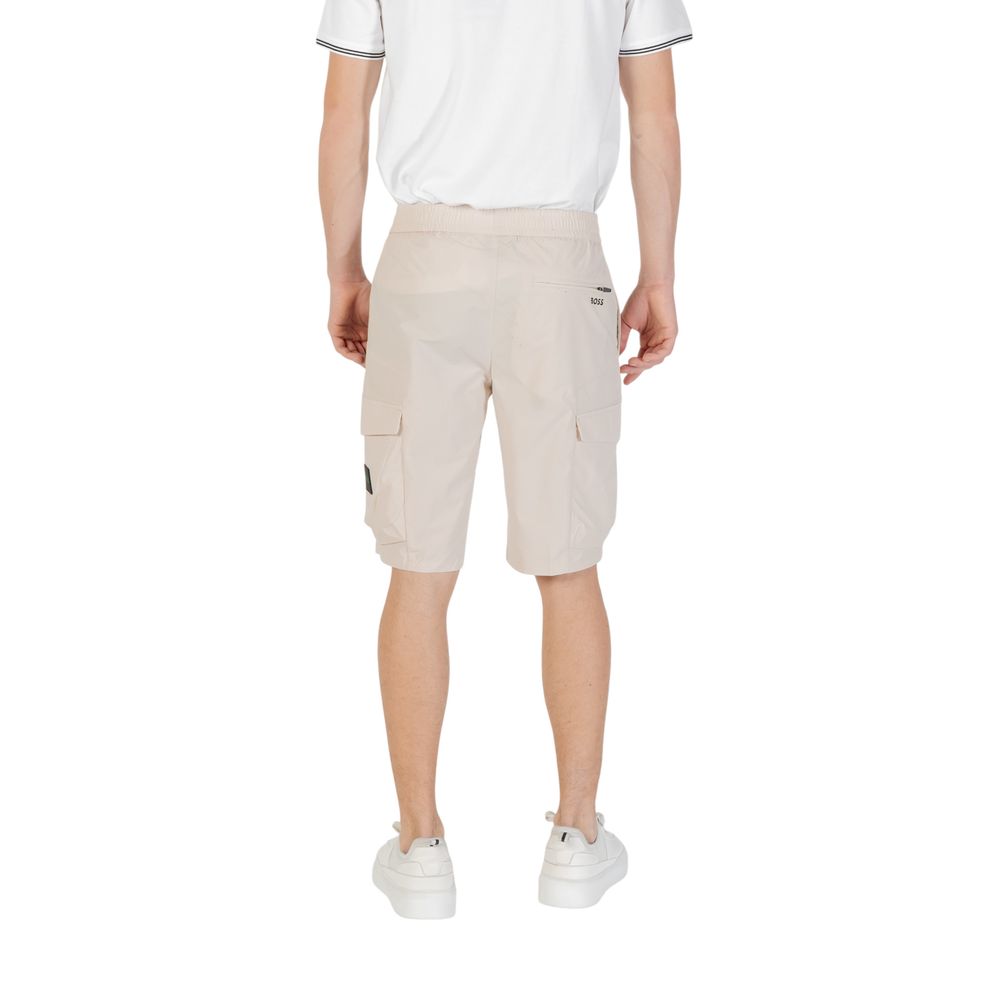Short Bermuda en polyester beige Hugo Boss
