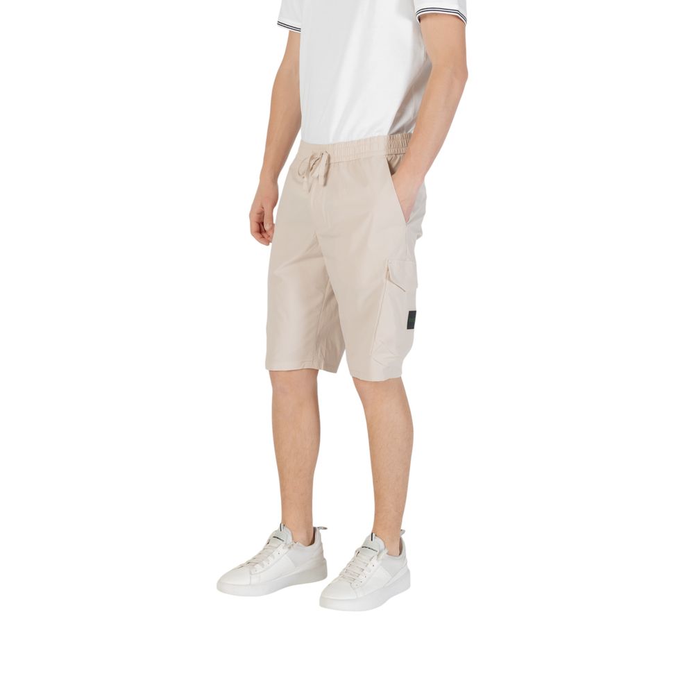 Short Bermuda en polyester beige Hugo Boss