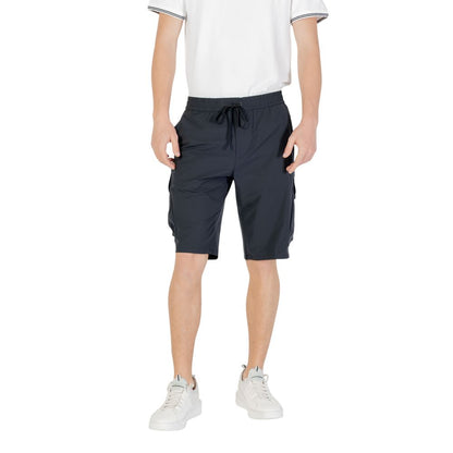 Hugo Boss Blue Polyester Bermuda