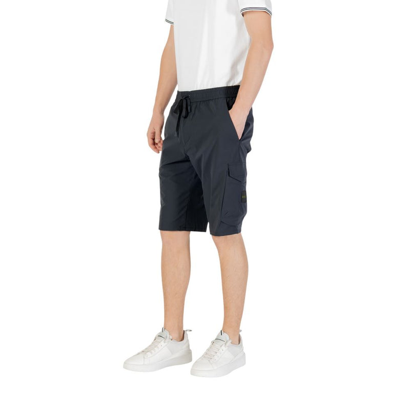 Hugo Boss Blue Polyester Bermuda