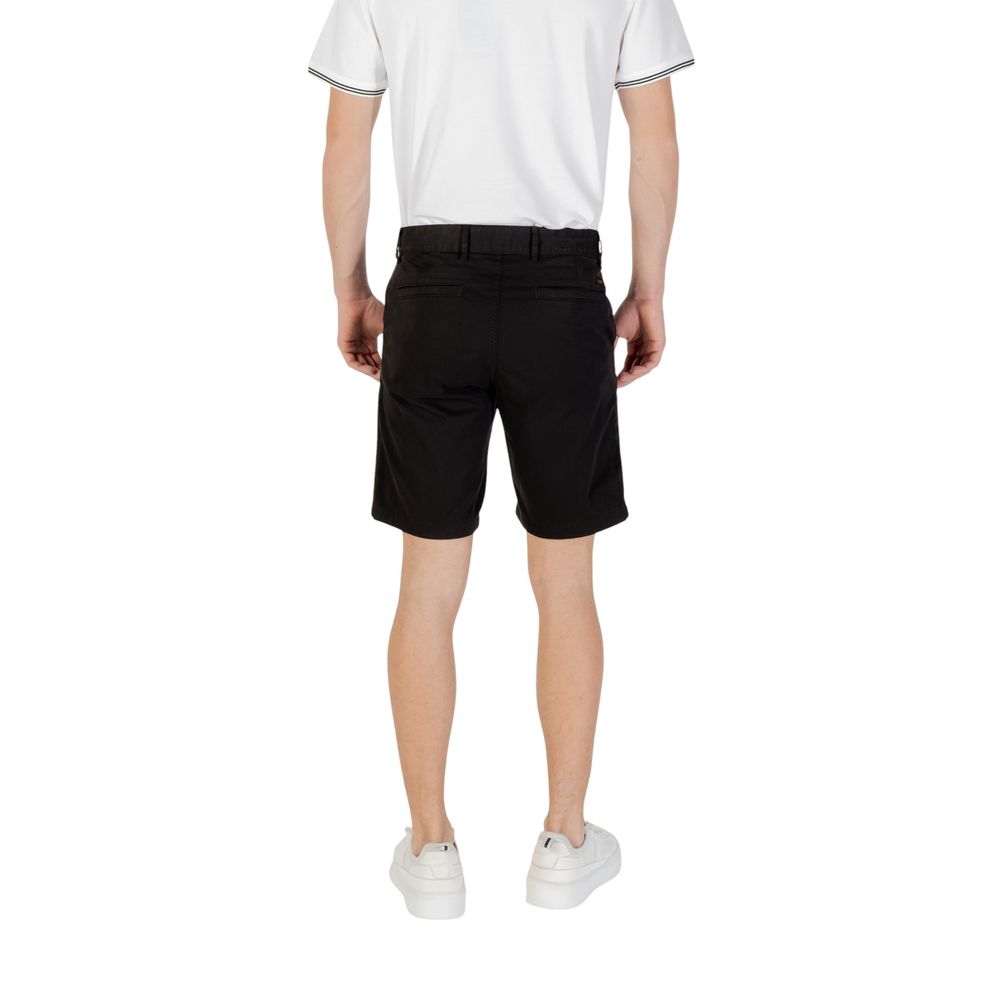 Short Bermuda en coton noir Hugo Boss