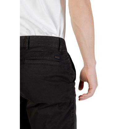 Hugo Boss Black Cotton Bermuda