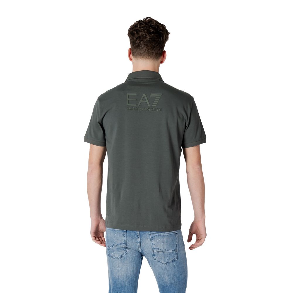 Polo EA7 Emporio Armani Vert en Coton pour Homme