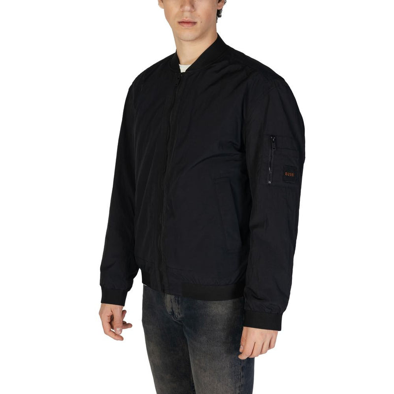 Vestes et manteaux en polyamide noir Hugo Boss