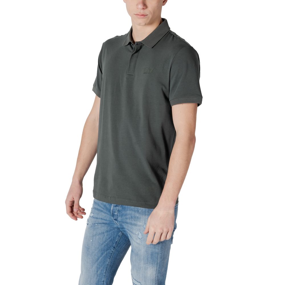 Polo EA7 Emporio Armani Vert en Coton pour Homme