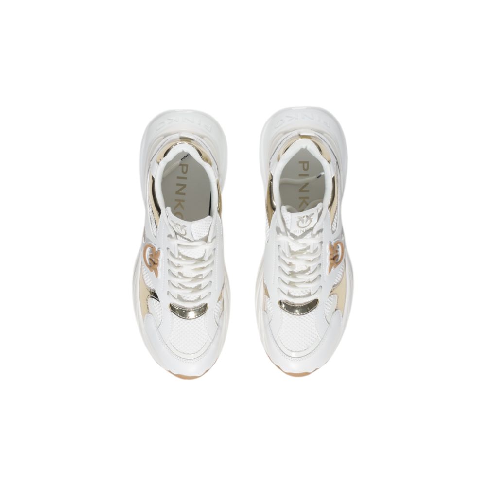 PINKO ARIEL 15 Sneakers en Cuir Blanc pour Femmes
