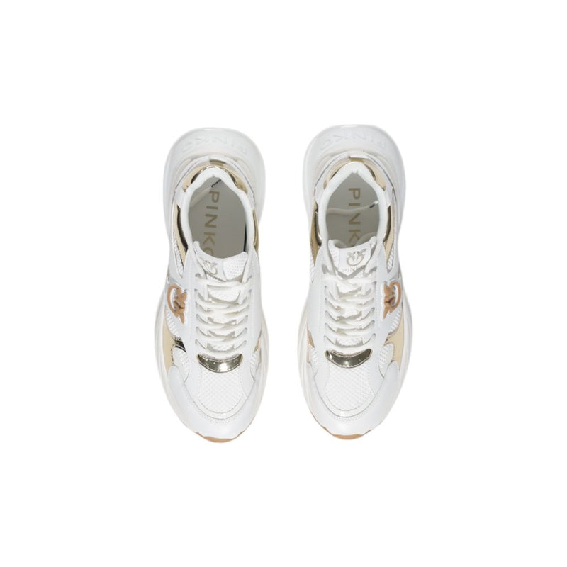 PINKO ARIEL 15 Sneakers en Cuir Blanc pour Femmes