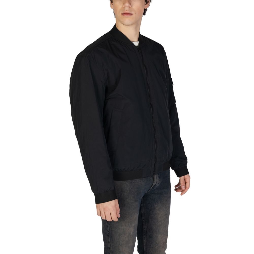 Vestes et manteaux en polyamide noir Hugo Boss