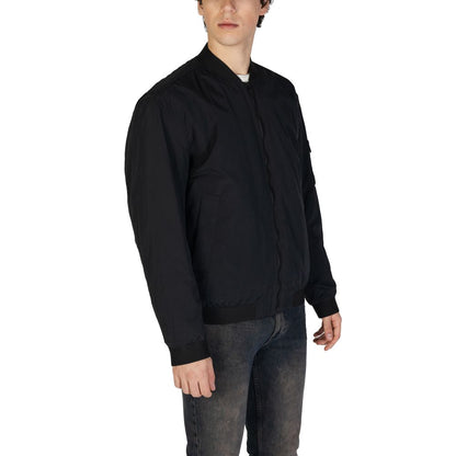 Vestes et manteaux en polyamide noir Hugo Boss