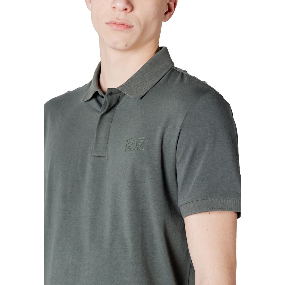 Polo EA7 Emporio Armani Vert en Coton pour Homme