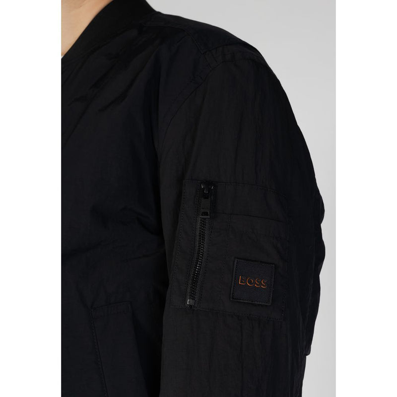 Vestes et manteaux en polyamide noir Hugo Boss