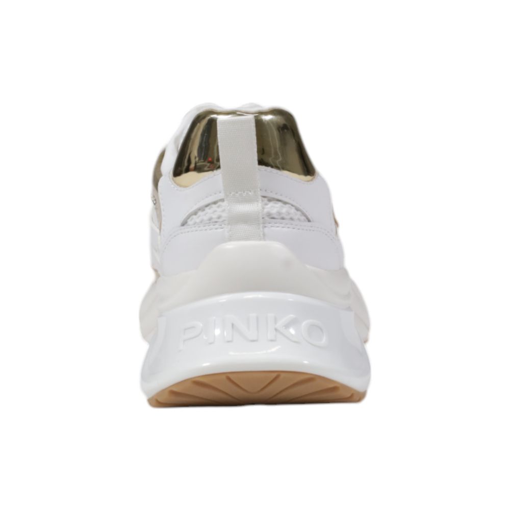 PINKO ARIEL 15 Sneakers en Cuir Blanc pour Femmes