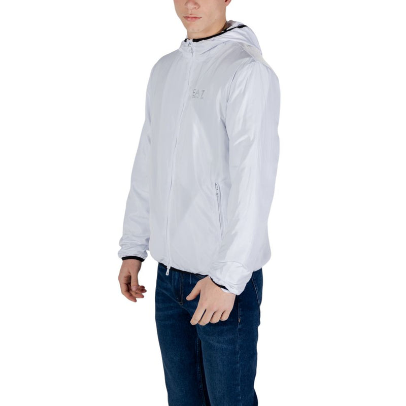 EA7 Emporio Armani Witte Polyester Jassen &amp; Mantels