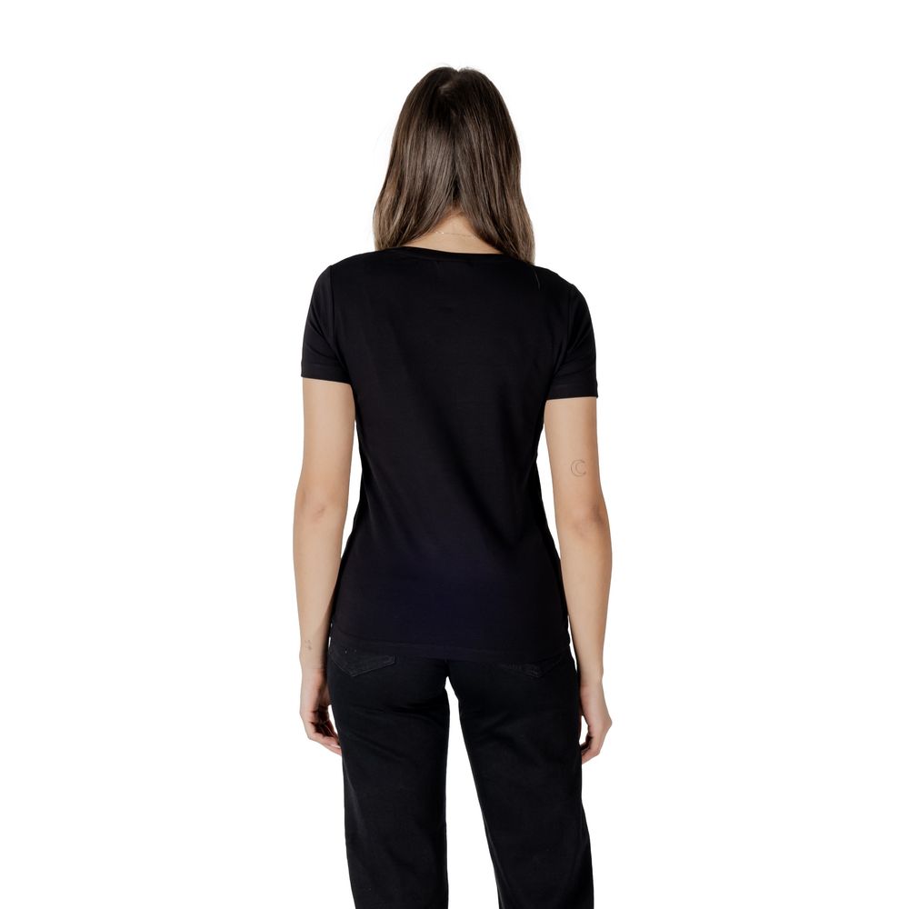 T-shirt EA7 Emporio Armani Femme Noir en Coton