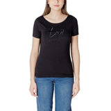EA7 Emporio Armani T-Shirt Noir en Coton pour Femmes