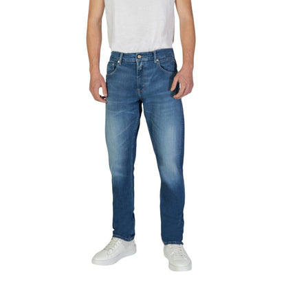 Replay Slim Fit Jeans van Blauw Katoen
