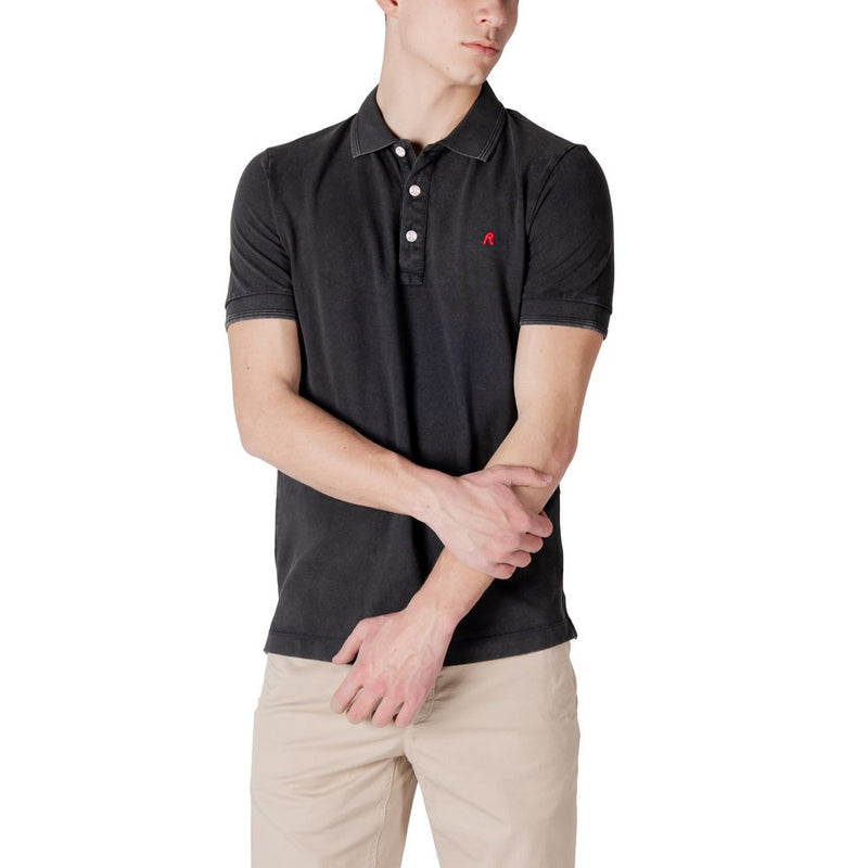 Polo Shirt Replay M3011.000.22696M Noir en Coton pour Homme