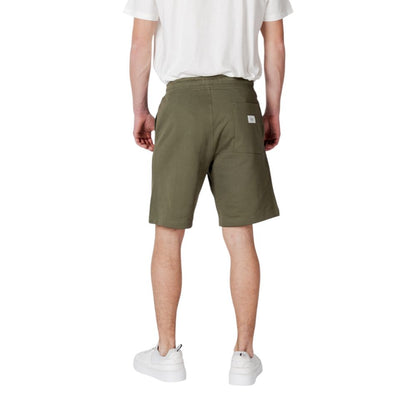 Short Bermuda en coton vert Replay