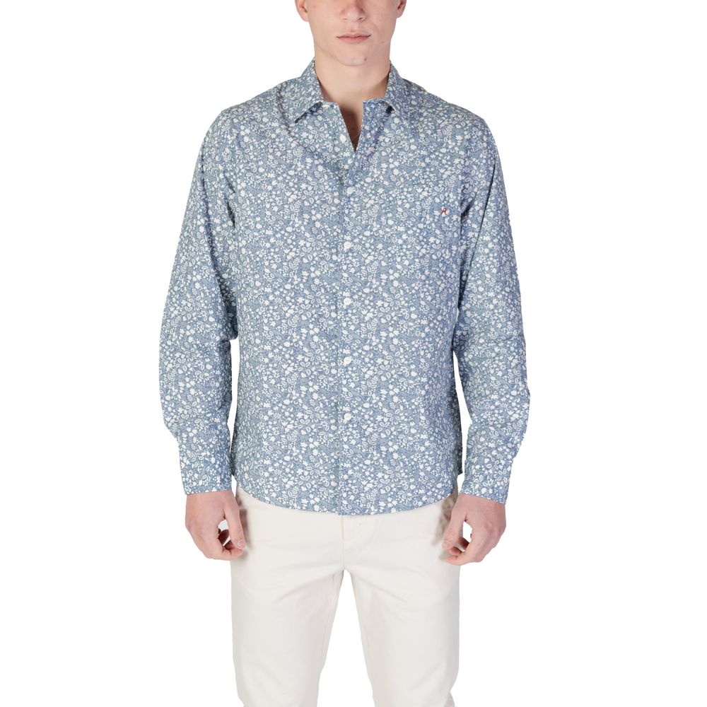 Replay M4148.000.75020 Chemise en Coton Bleu Clair pour Homme
