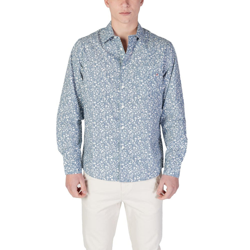 Replay Light Blue Cotton Shirt for Men - M4148.000.75020
