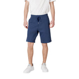 Replay Blue Cotton Bermuda Shorts for Men