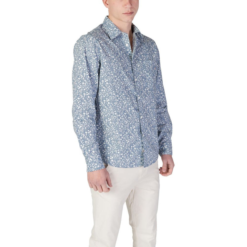 Replay Light Blue Cotton Shirt for Men - M4148.000.75020