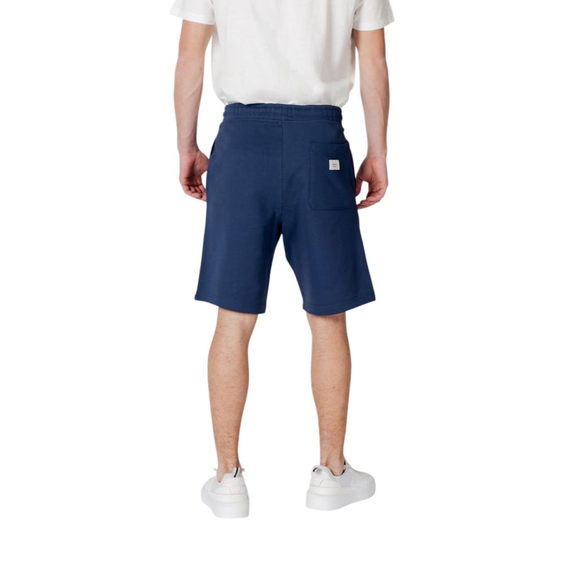 Replay Blue Cotton Bermuda Shorts for Men