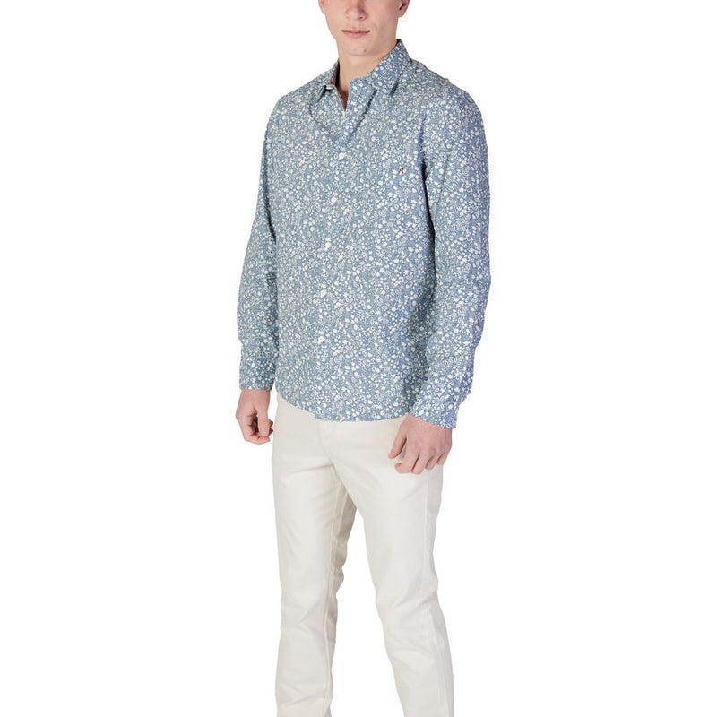 Replay Light Blue Cotton Shirt for Men - M4148.000.75020