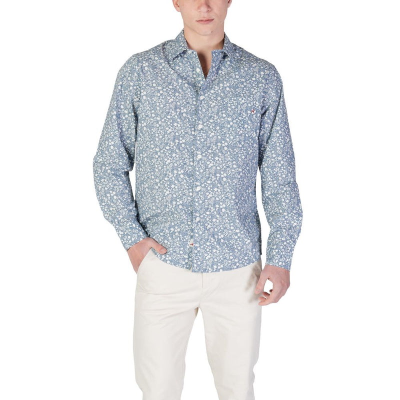 Replay Light Blue Cotton Shirt for Men - M4148.000.75020