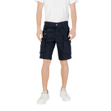 Replay Blue Cotton Bermuda Shorts for Men