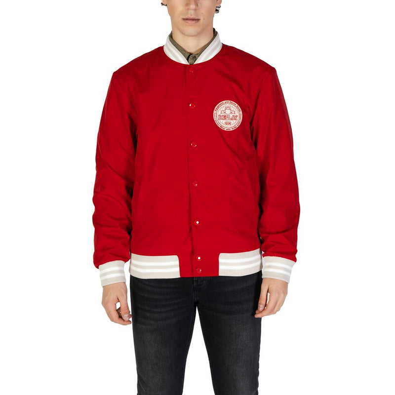 Replay M8440.000.85120 Red Cotton Jacket for Men