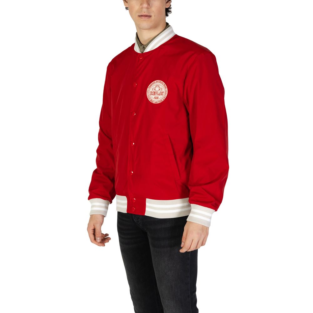 Replay M8440.000.85120 Veste Rouge en Coton pour Homme