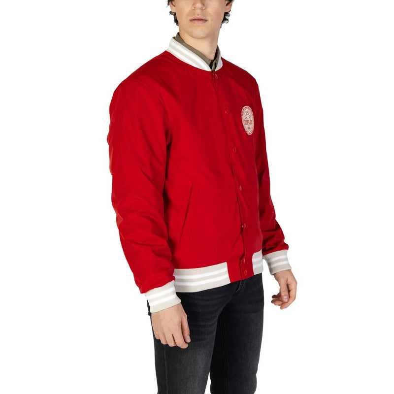 Replay M8440.000.85120 Red Cotton Jacket for Men