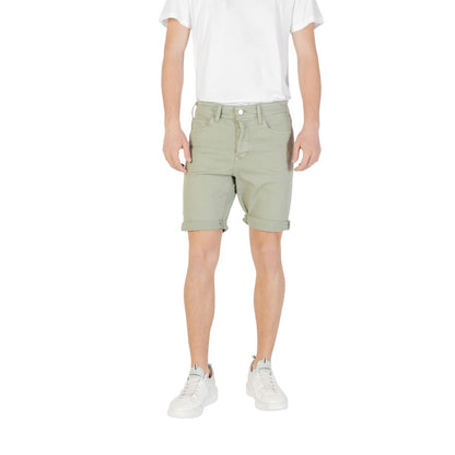 Short Bermuda en coton vert Replay
