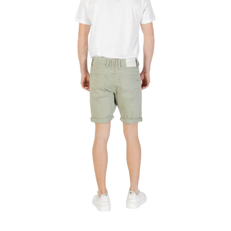 Replay Green Cotton Bermuda MA981Y.000.8488780