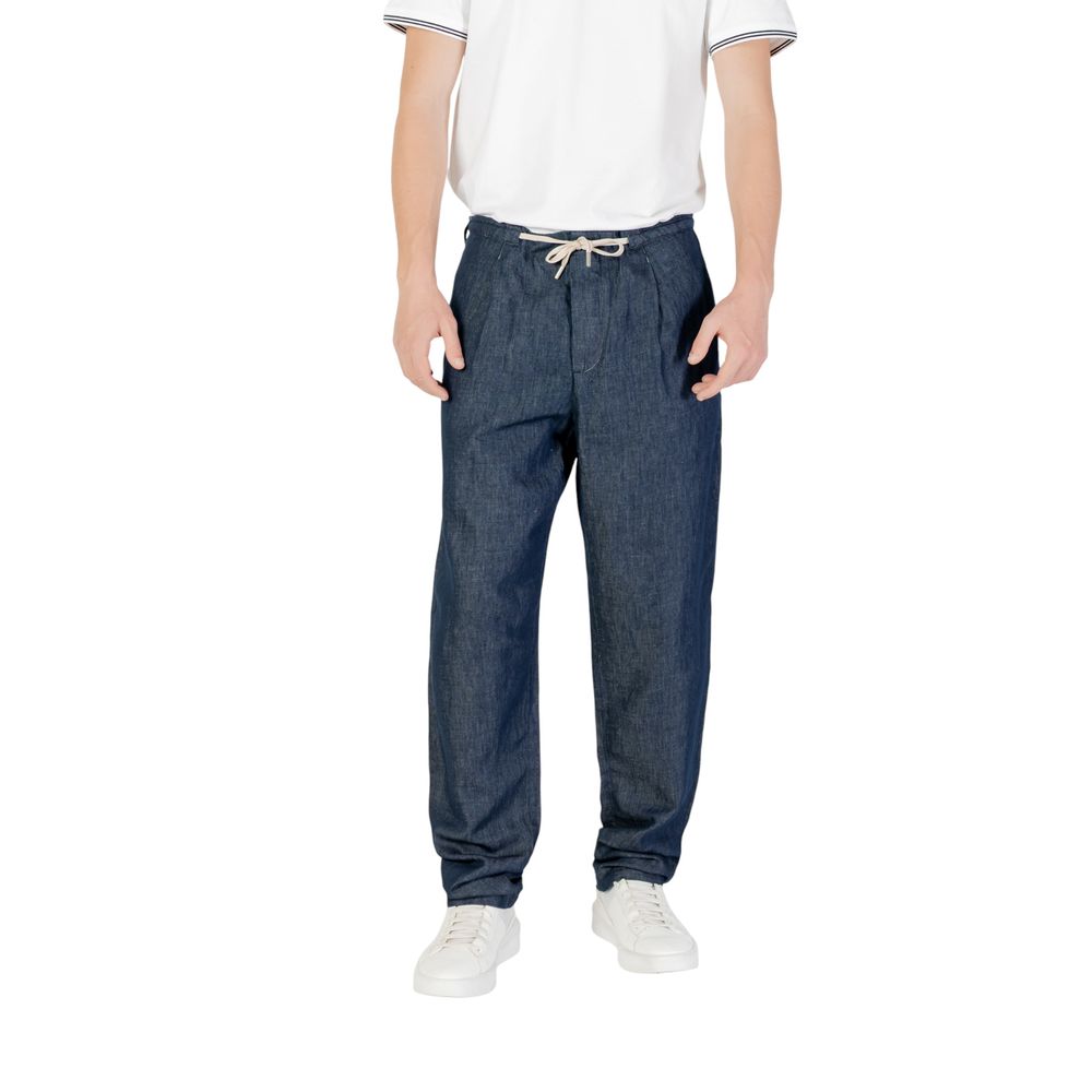 Pantalon en coton bleu Replay M9014.000.870 830 pour homme